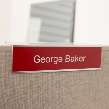 cubicle name holders glass nameplate plate holder frames cubicles magnetic single nameplates