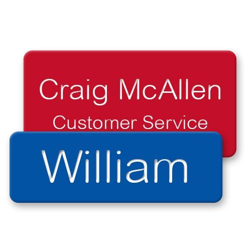 Employee Name Badges & Tags Personalized, Metal & Plastic