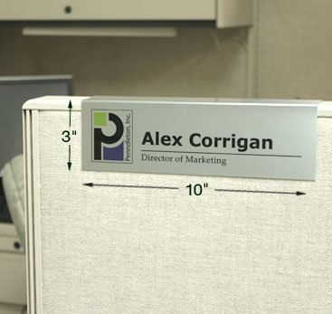 cubicle name plate nameplates office signs custom frames holder holders walls magnetic plates changeable doors