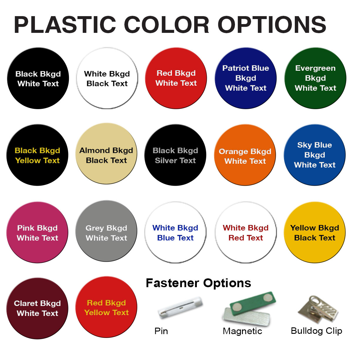 Plastic Name Badges Engraved for Employees and More