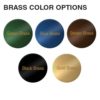 8" x 2" Magnetic Office Name Plate Signs - Engraved Brass - Image 3