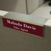10" x 2" Office Name Plate Signs - Engraved Plastic - Image 3
