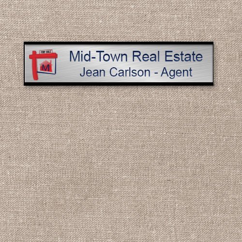 Metal name plates for offices are printed in full-color and are scratch resistant. Full color on white or metal background. Easily slide into holders. NapNameplates.com