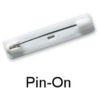 Pin On Name Badge Fasteners for Employee Name Tags from Nap-Nameplates.com