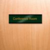8" x 2" Magnetic Office Name Plate Signs - Engraved Brass - Image 4