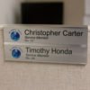 Double Cubicle Name Plate Sign Holders - Image 2