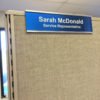Cubicle Nameplate Holders with Custom Nameplates - Nap-Nameplates.com