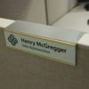 10" x 2" Office Name Plate Signs - Color-Printed Metal - Image 4