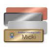 metal name badges