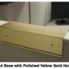 Cubicle nameplate holders in gold - Nap-Nameplates.com