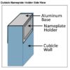 cubicle nameplate holder diagram - Nap-Nameplates.com
