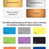 Background color options for office name plates - NapNameplates.com