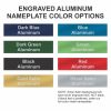 10" x 4" Office Nameplate Signs - Engraved Aluminum - Image 2