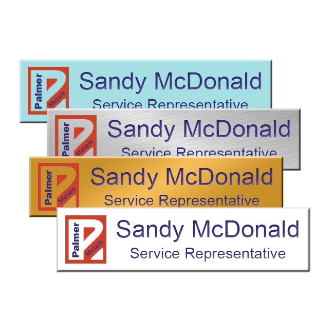 Magnetic Office Name Plates And Holder Full Color Printed With