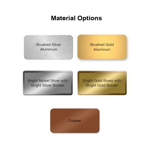 metal name badges