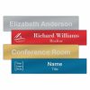 10" x 2" Office Nameplate Signs - Engraved Aluminum