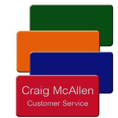 plastic name badges