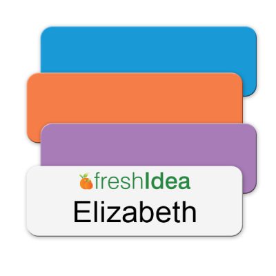 plastic name badges