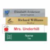10" x 2" Office Name Plate Signs - Color-Printed Metal