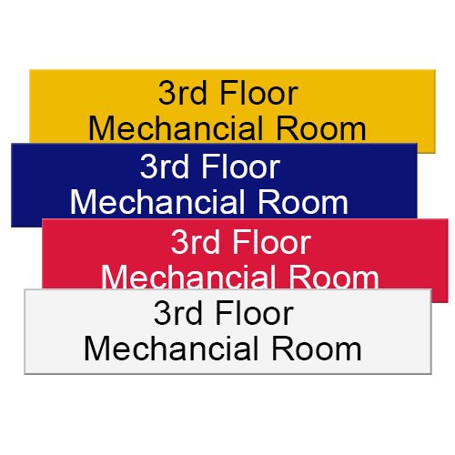10x2 Engraved Office Name Plates In Durable Plastic 17 Color