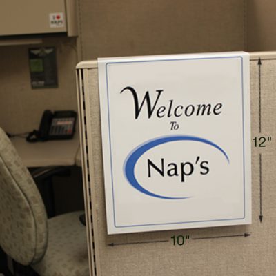 Quadruple Cubicle Name Plate Sign Holders 