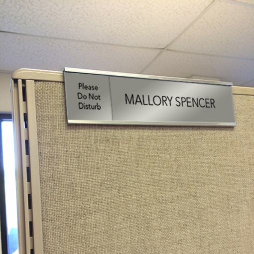 cubicle slider nameplates