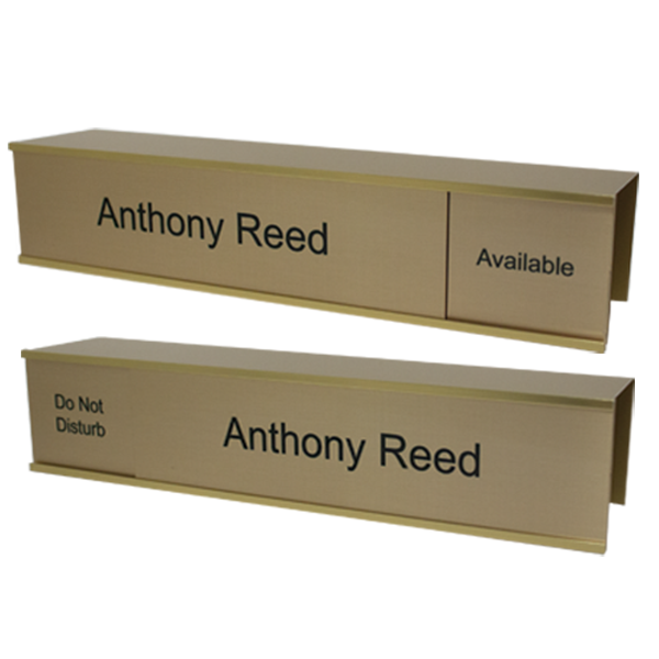 Custom Cubicle Name Plate Slider Signs 