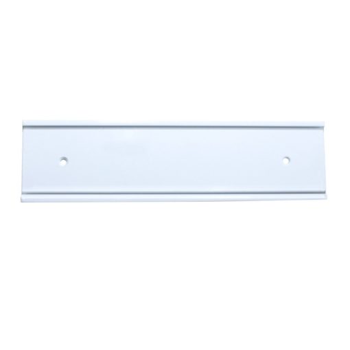 white nameplate holder
