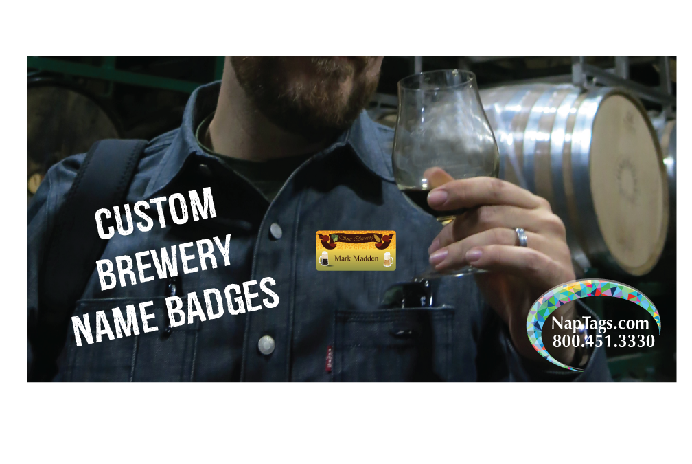 Custom Brewery Name Badges