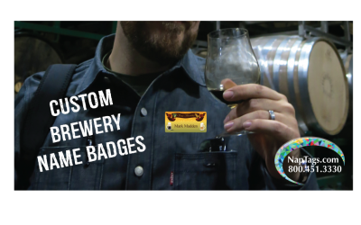 Custom Brewery Name Badges