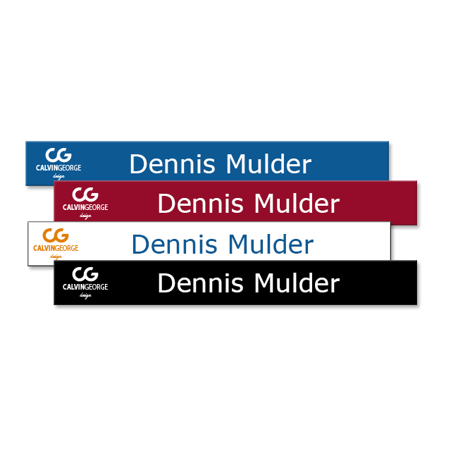 8x1 Custom Office Name Plates Printed In Vibrant Full Color On