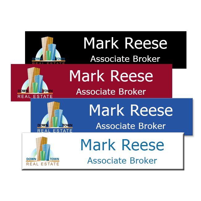 8 X 2 Custom Office Nameplates Plastic