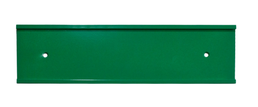 green nameplate holder