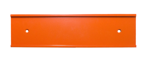 orange nameplate holder