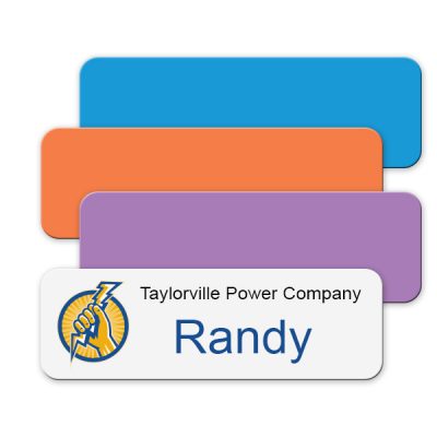 plastic name badges