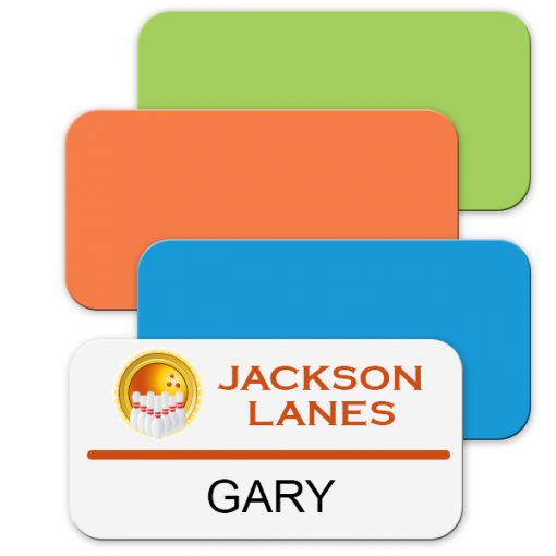 plastic name badges