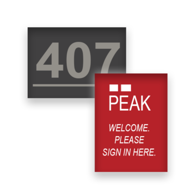 metal office signs