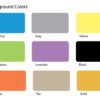 Background color options for Office Name Plates