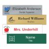 8" x 2" Office Name Plate Signs - Color-Printed Metal