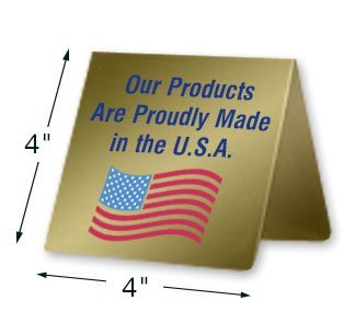 Custom Printed Metal Table Top Signs Tent Style 4x4 4x4 Metal Table Top Signs From Napnameplates