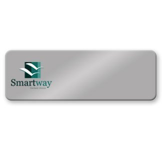 3 x 1 Metal Name Tags - Logo Only