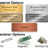 metal name badges with magnet