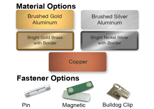 metal name badges with magnet