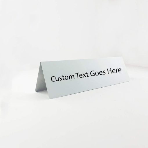Custom Printed Table Tent Signs, 4" x 2"