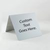 Custom Printed Table Tent Signs, 4" x 3"