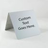 Custom Printed Table Tent Signs, 5" x 5"