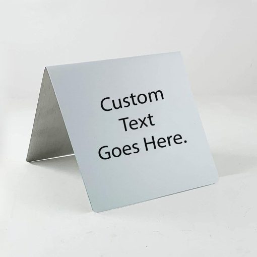 Custom Printed Table Tent Signs, 5" x 5"