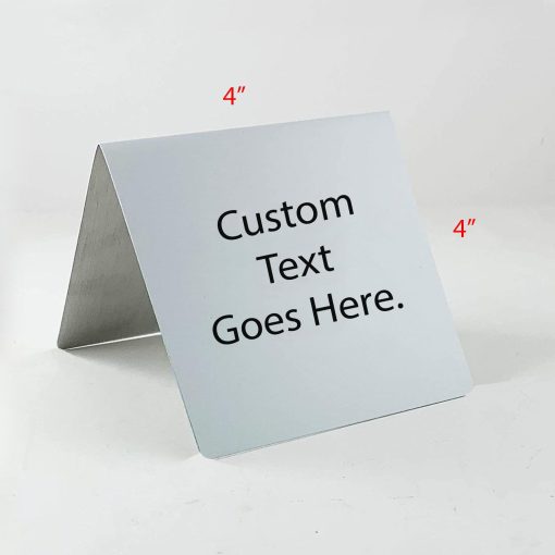 Custom Printed Table Tent Signs, 5" x 5" - Image 2