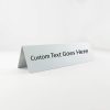 Custom Printed Table Tent Signs, 6" x 2"