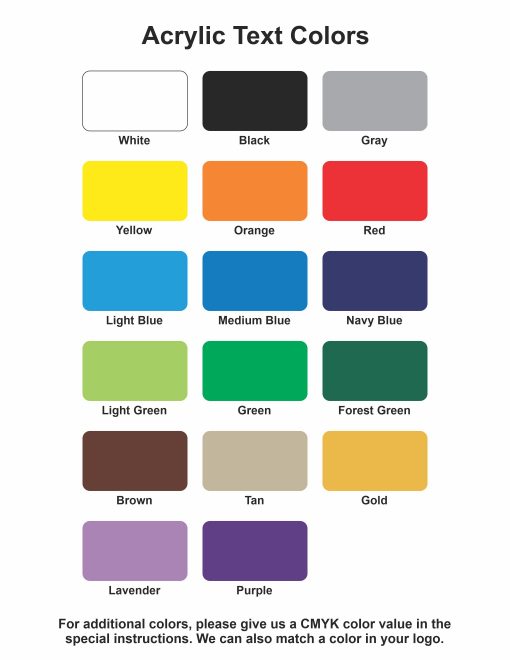 Acrylic Name Plates for Doors, Rectangle